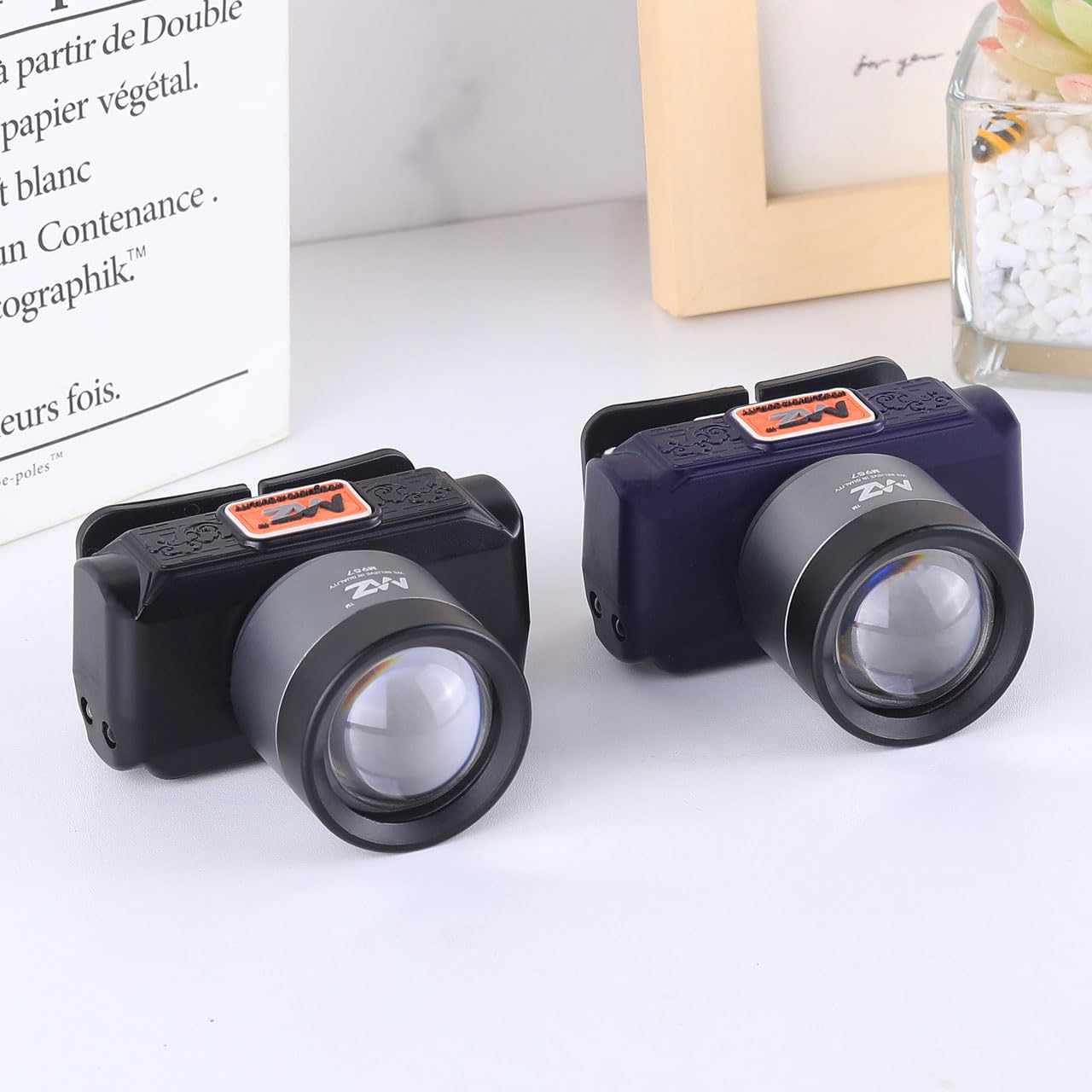 MZ M957 (Rechargeable LED HEADLAMP) Zoomable Lense 100W Power with