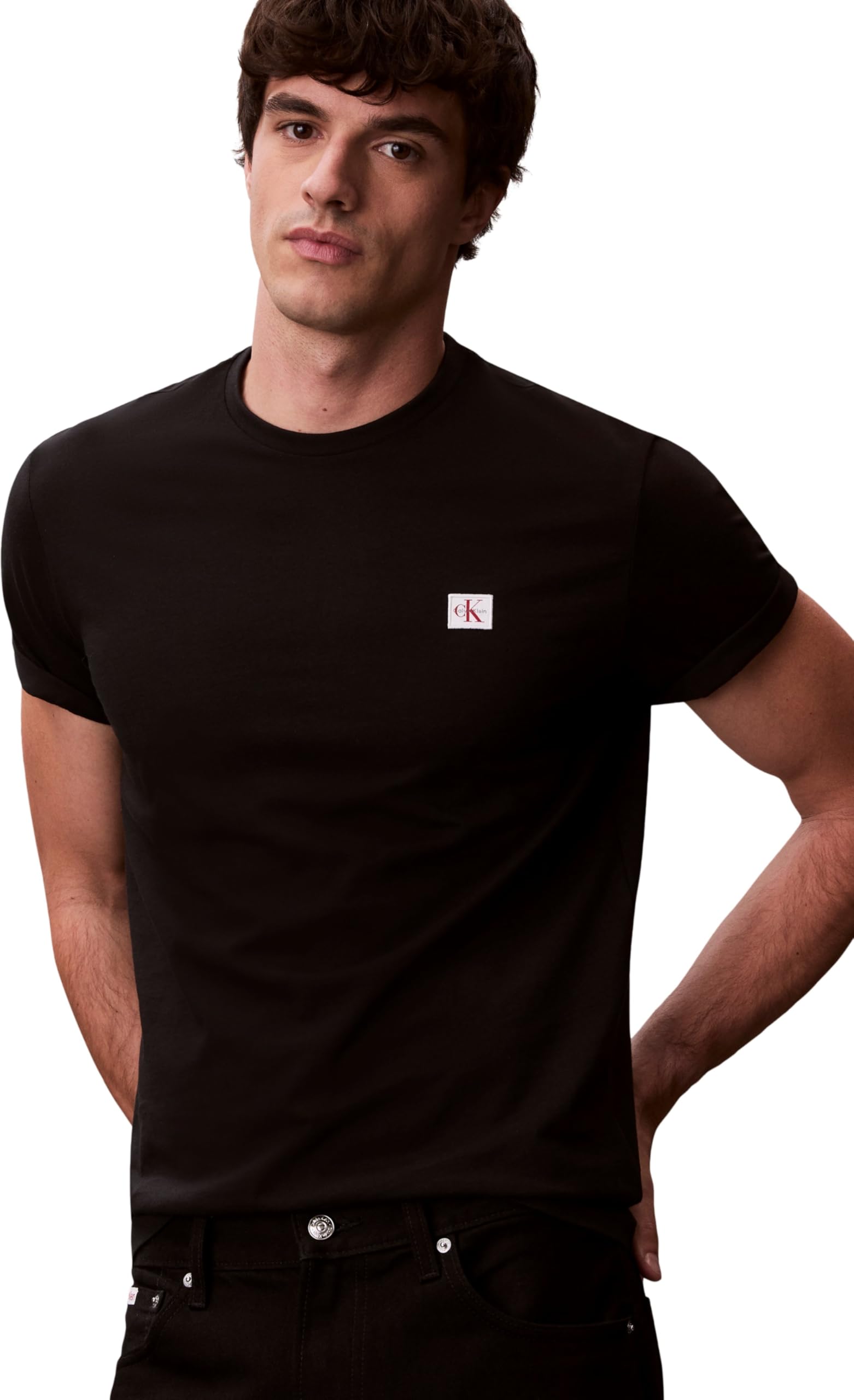 Calvin Klein SS Badge tee 2pk Lv04rd248g Camisetas Hombre