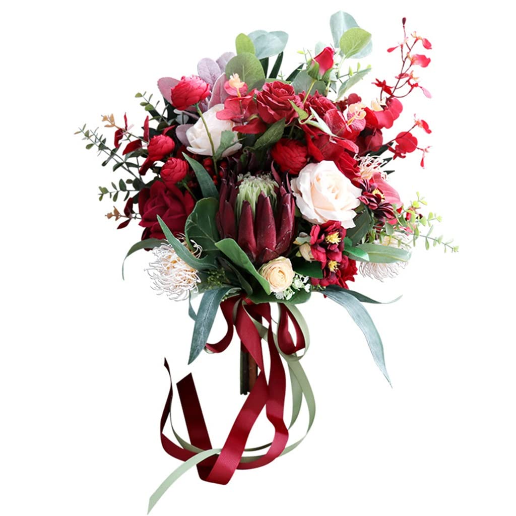 Fleurs de simulation de mariée Mori pour photo de mariage et maison