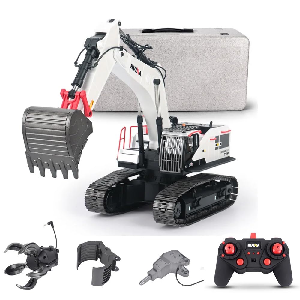 新品HuiNa Toys 1594 22CH 1/14 RC ショベルカー Amazon.com: TOUCAN RC HOBBY 1/14 HUINA RC Metal Excavator
