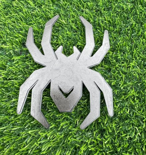 Image of 1pc Big 5.5inch Spider Emblems 3D Fender Rear Door Badges Custom Sticker Nameplate Replacement for Universal Car Body Motorcycle SUV Widow Door Edition Decoration (Black Red)