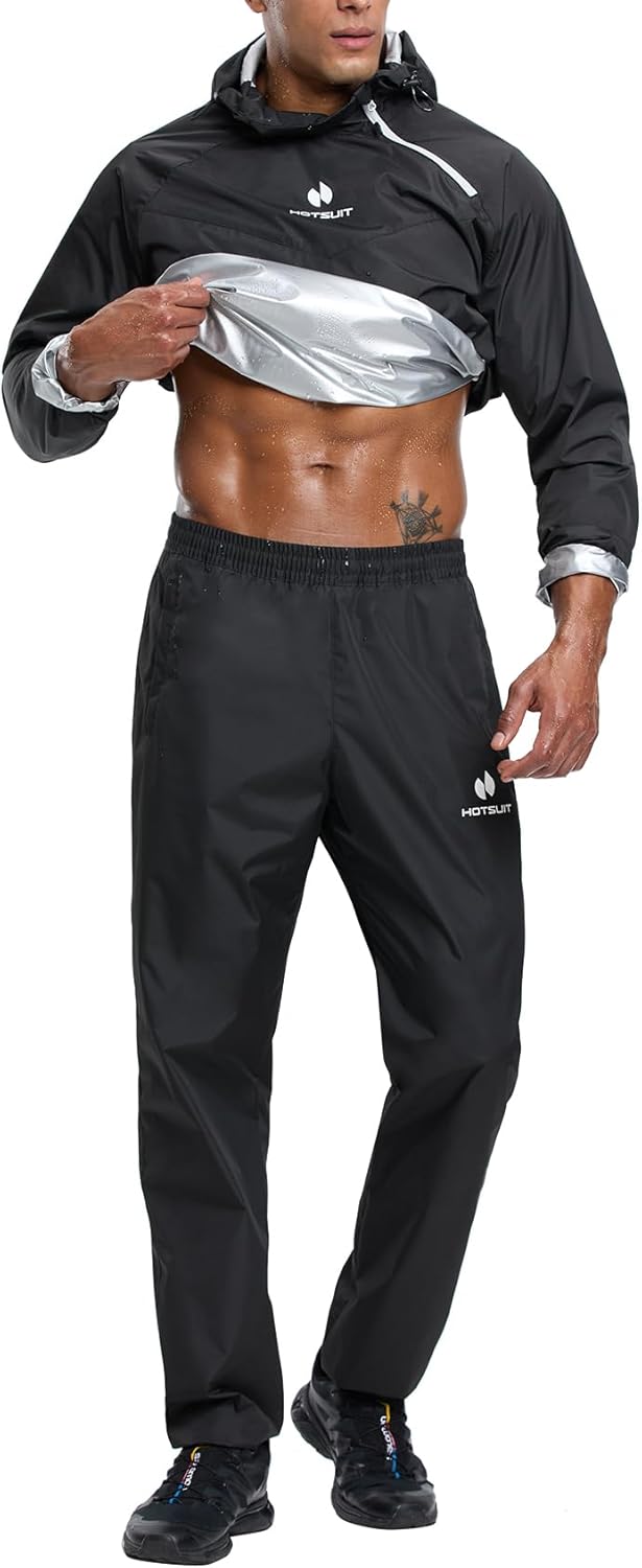HOTSUIT Sauna Jacket Pants Set for Men Gym Egypt Ubuy