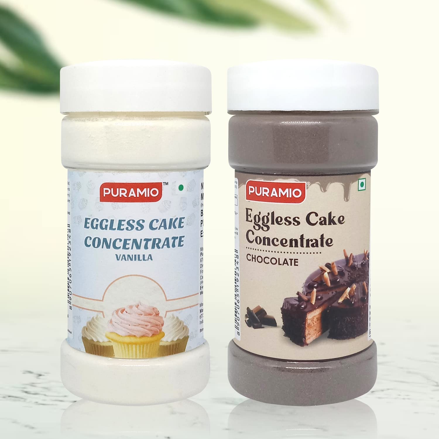 Puramio Combo Pack of Eggless Cake Concentrate- Vanilla & Chocolate, (100g Each)-image-41