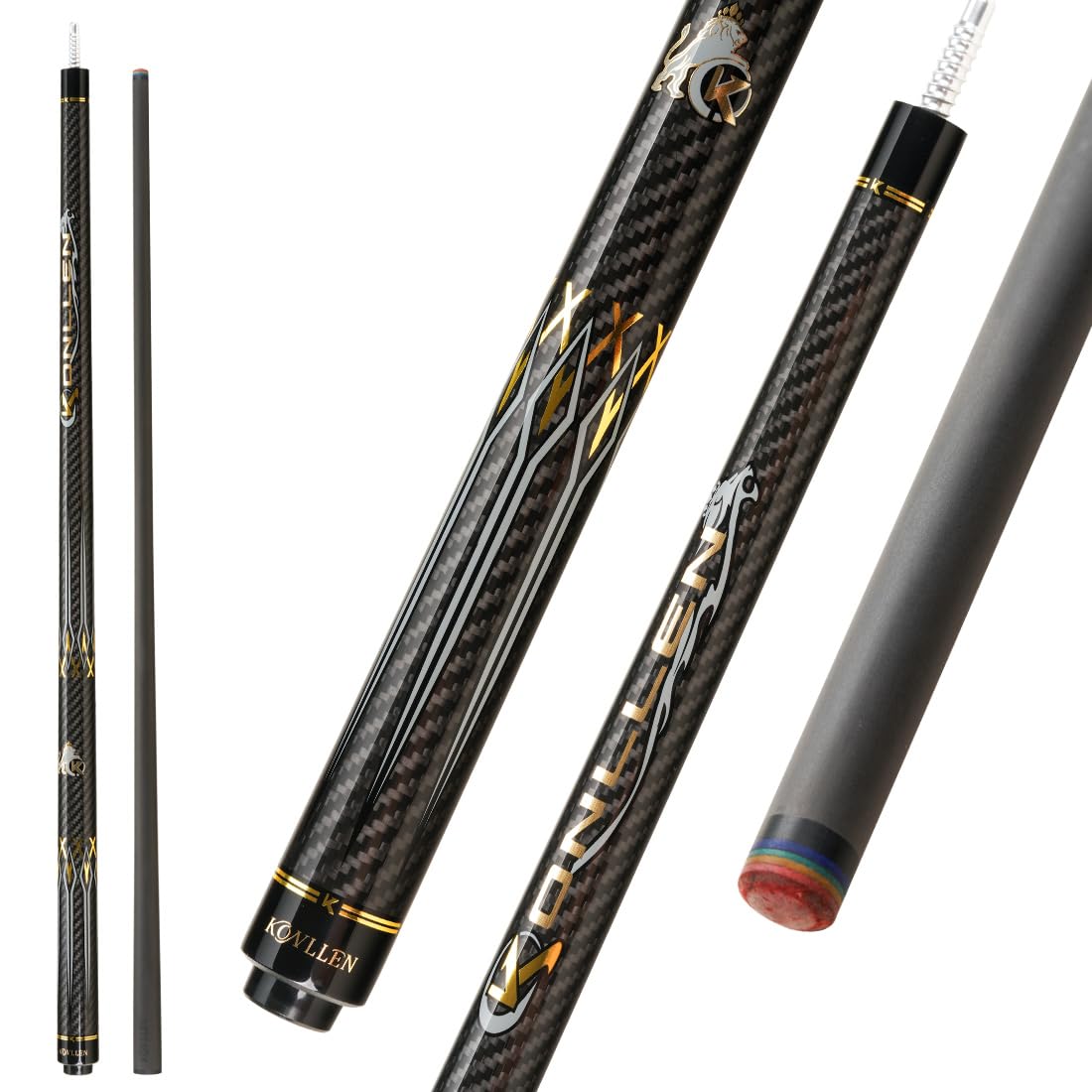 KONLLEN KL-3K カーボン KONLLEN KL-3K Professional Tangle Free Carbon Fiber Pool Cue