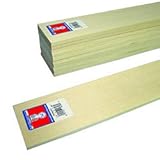 4306 Micro-Cut Quality Basswood Sheet Bundle&comma; 0&period;25 by 3 by 24-Inch