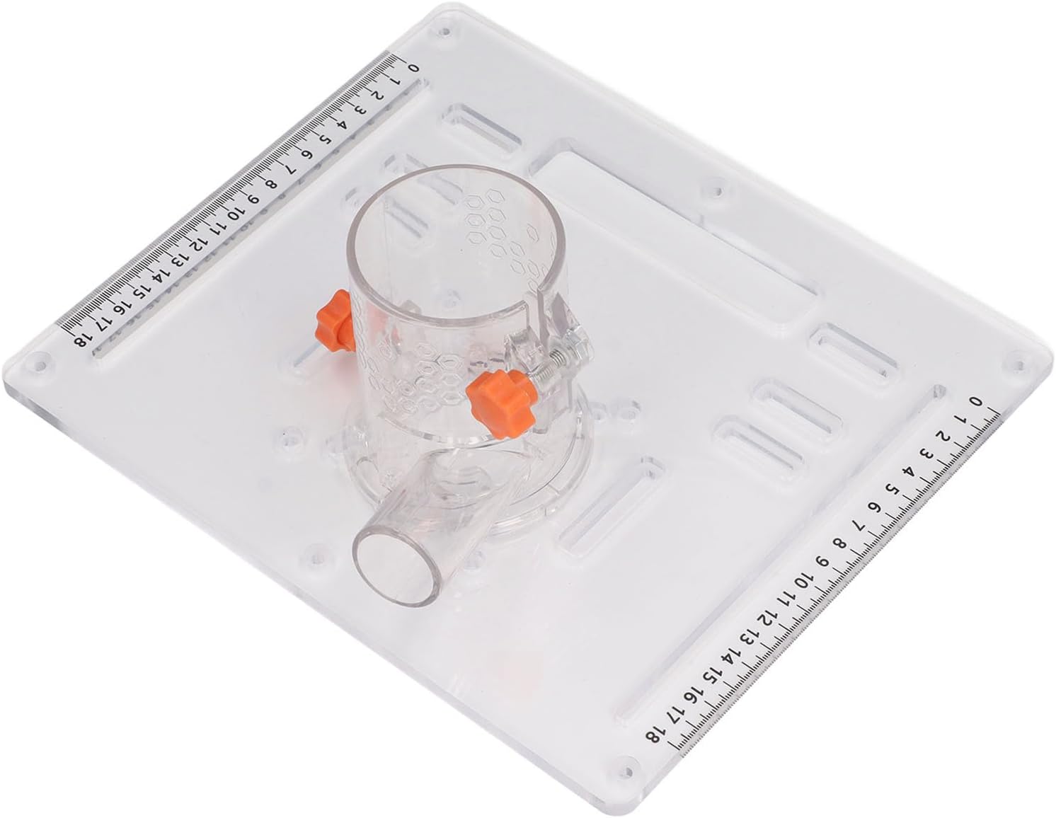 WALFRONT Woodworking Router Table Insert Plate, Acrylic Based Adjustable Cutting Tool with Clear View, Suitable for 4 Inch Cutters for Woodworkers