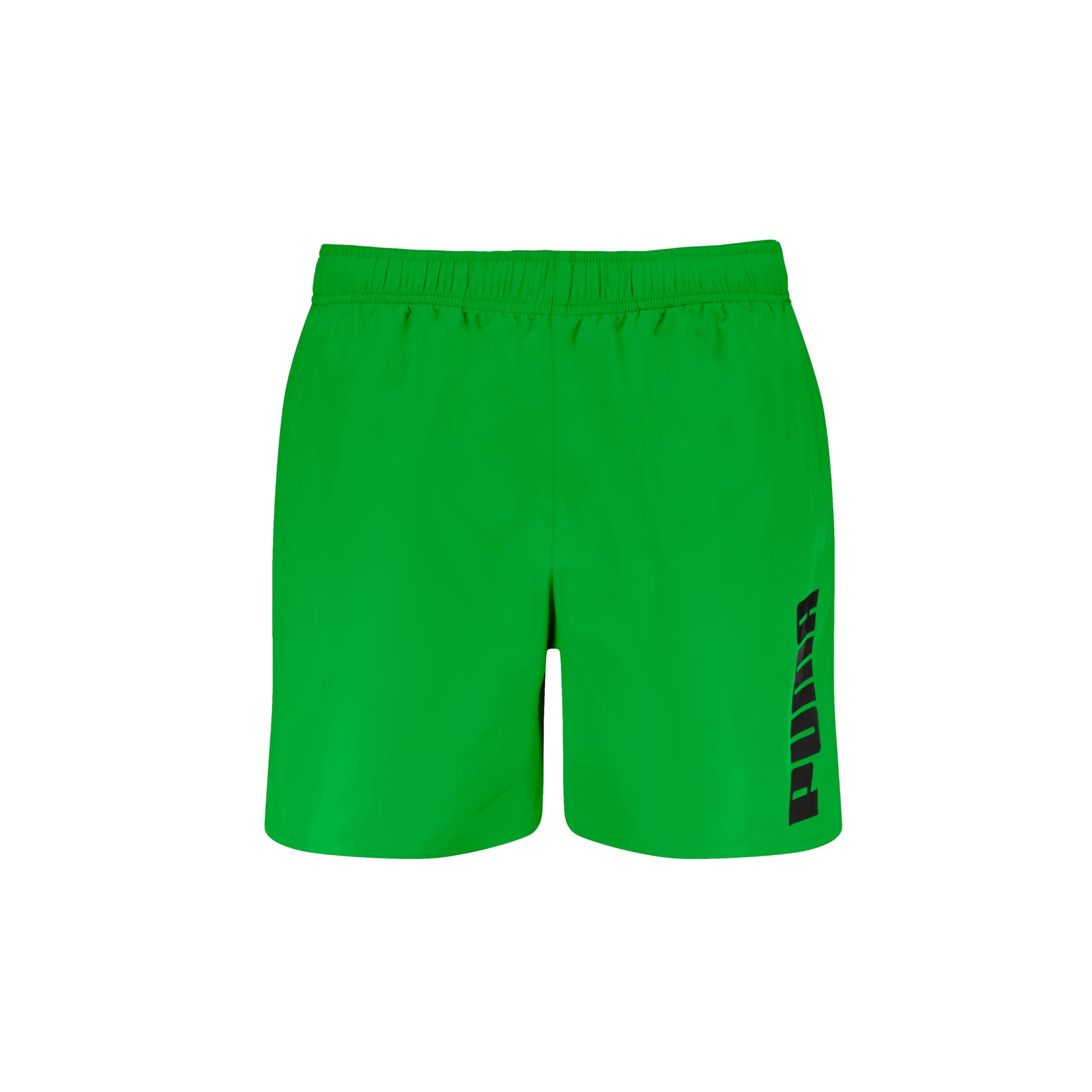 Puma Men's Green Mid Length Swim Trunks,