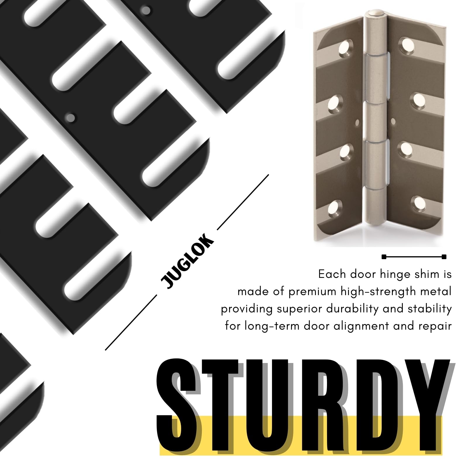 Heavy Duty Door Hinge Shims - 12 Pack -5 Heavy Duty Door Hinge Shims - 12 Pack -5