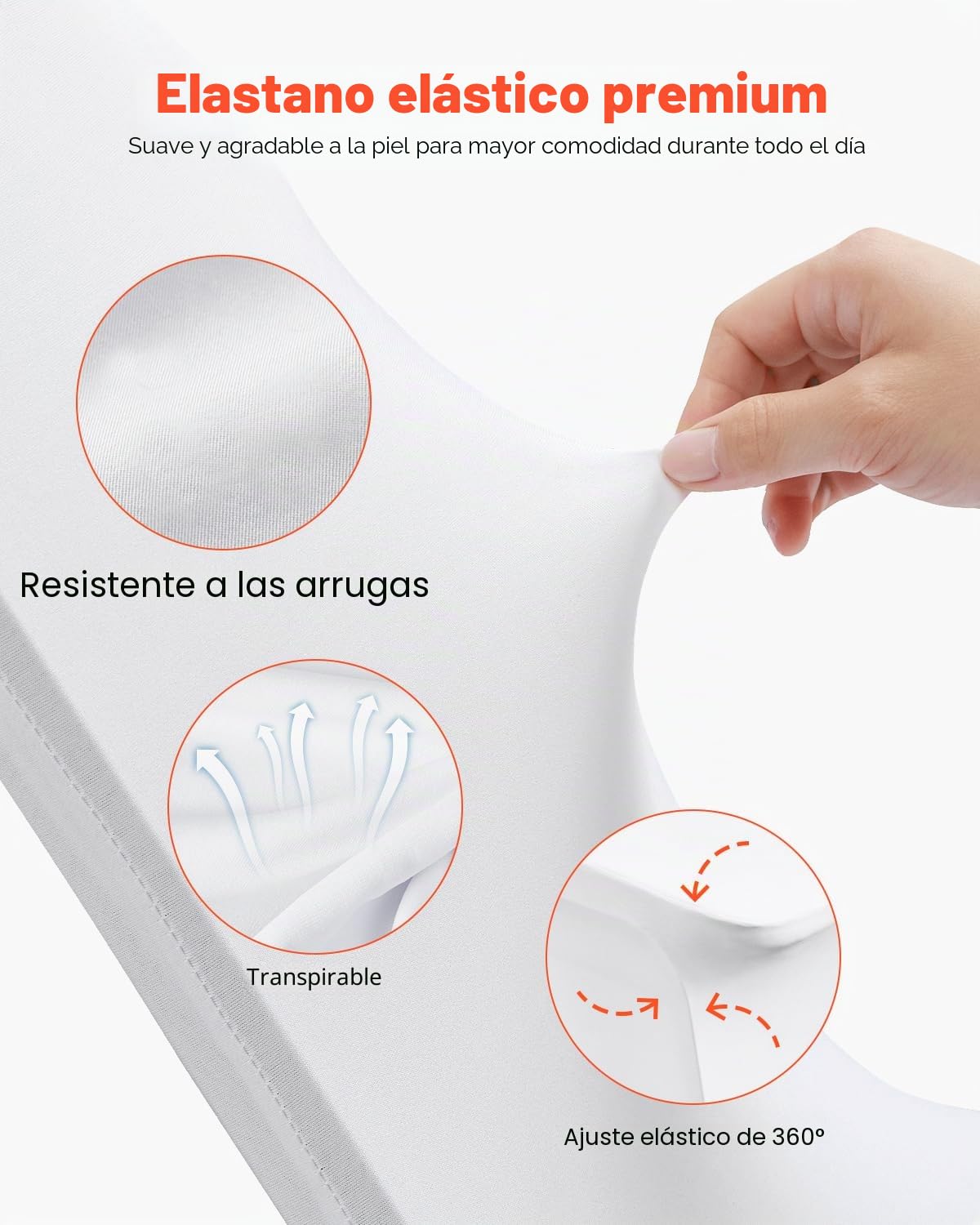 VEVOR Fundas Plegables de Elastano elástico para sillas, Fundas Protectoras universales Ajustables y extraíbles para Bodas, Vacaciones, Banquetes, Fiestas, Celebraciones, cenas (100 Unidades, Color