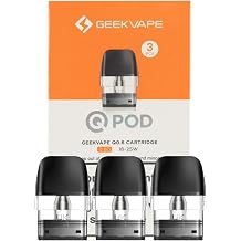 for Geekvape Q Pods 0.6 Ohm Top Pack of 3 for GeekVaping Q Pod Series, Sonder Q Pods, Wenax Q Pro, Sonder Q2, Digi Q Vista Pods, AQ Kit 2ml Vape Replacement Cartridge - No Nicotine