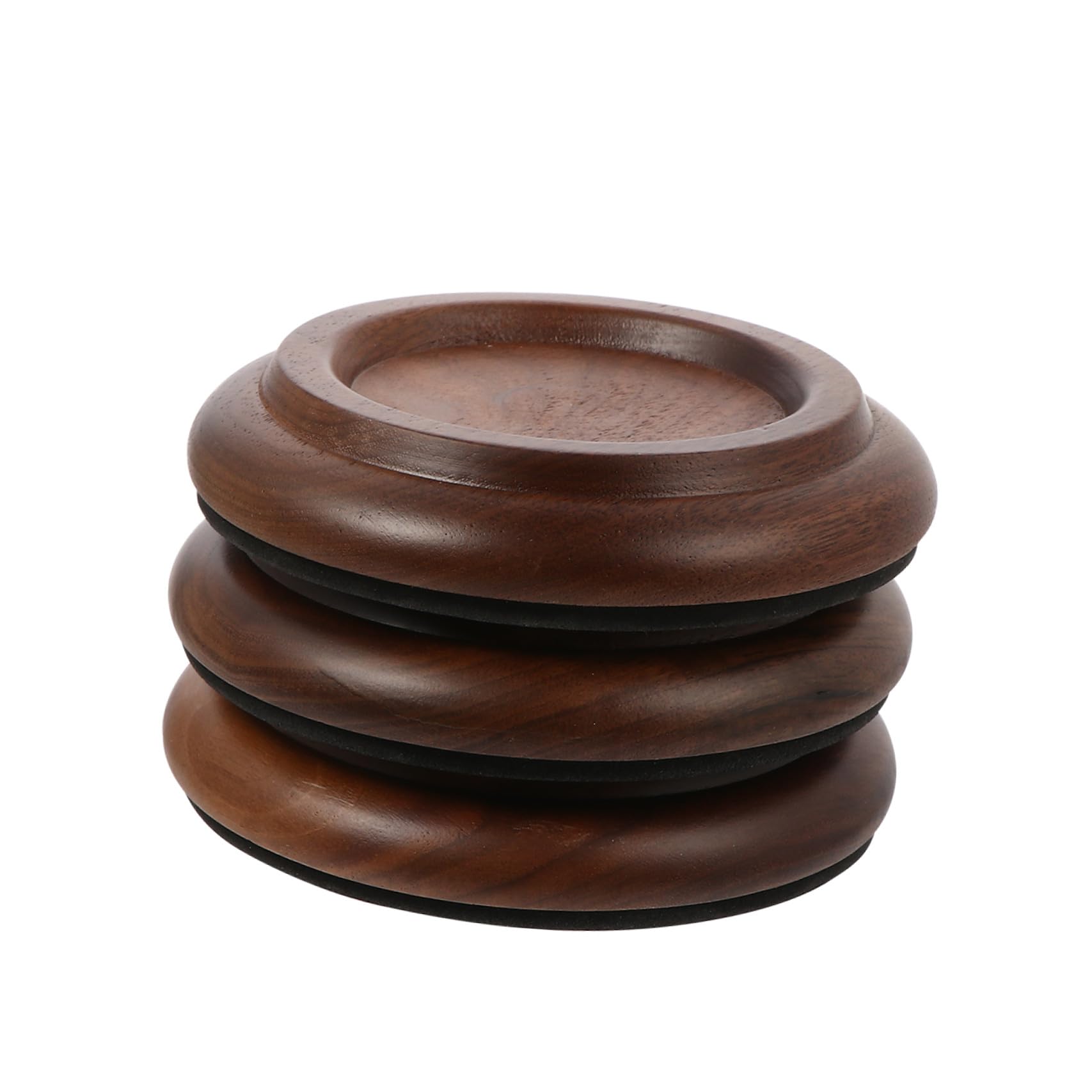Supports pour piano en noyer foncé pour protéger vos sols avec élégance