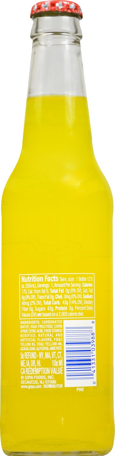 Goya Foods Refresco, Pineapple Soda, 12 Fl Oz (Pack of 24)