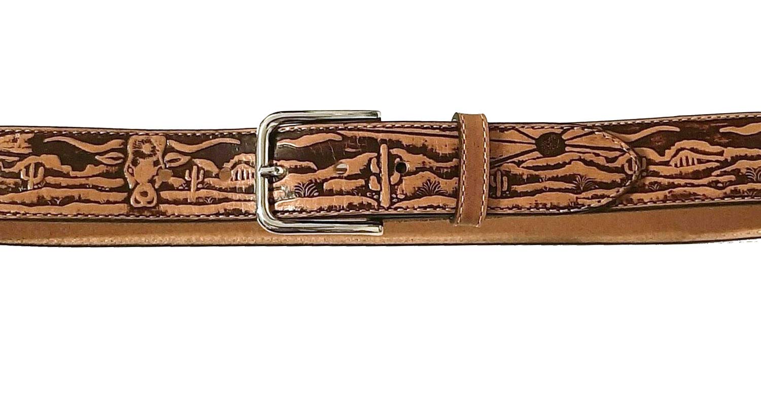 El Charro E101 cintura uomo cuoio western
