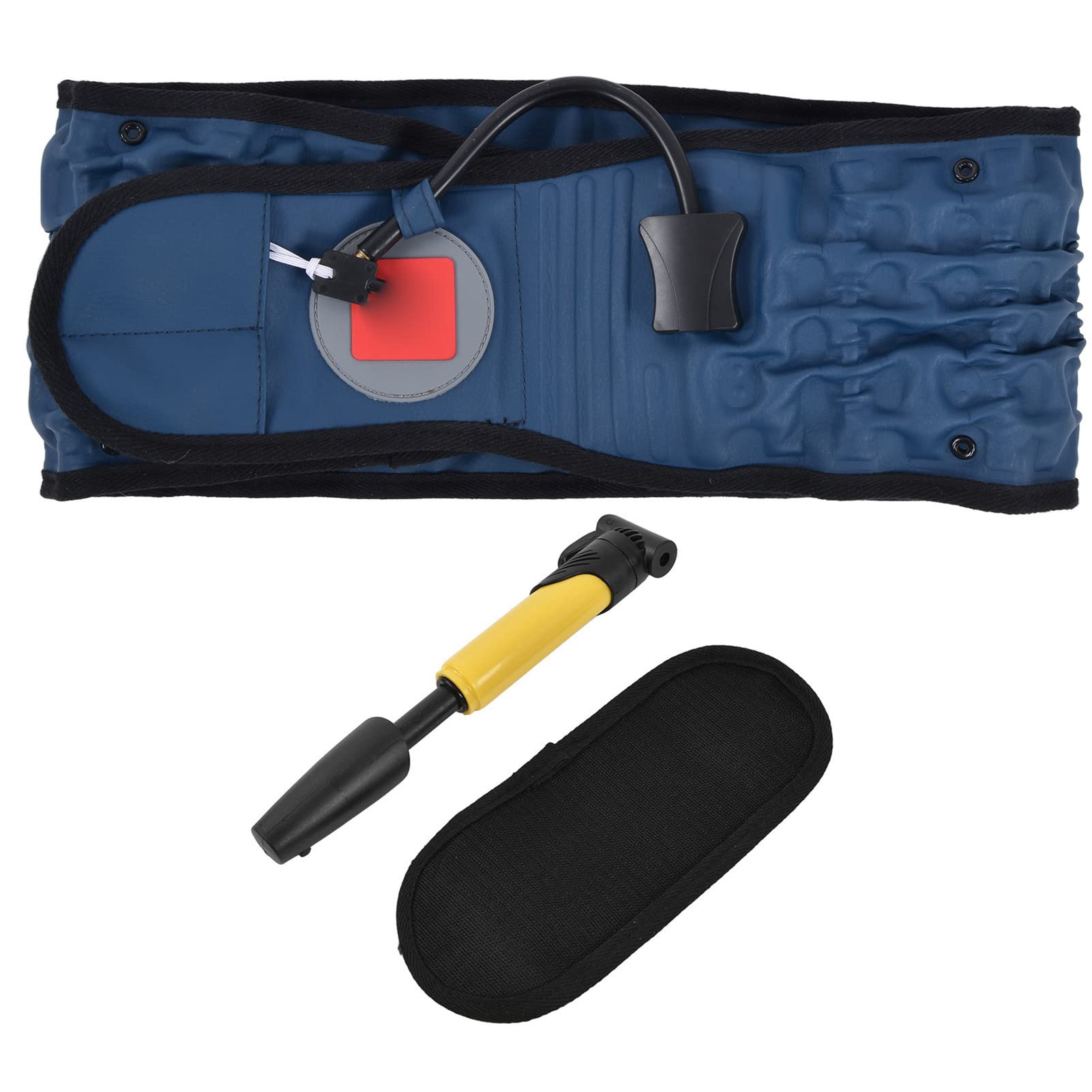 Cinturón de soporte lumbar 2 en 1 Alivio del dolor Terapia de descompresión de espalda para conducir sentado durante mucho tiempo Tejido de punto TPU PU 45.67x6.10x9.84in 22.72oz (Azul)