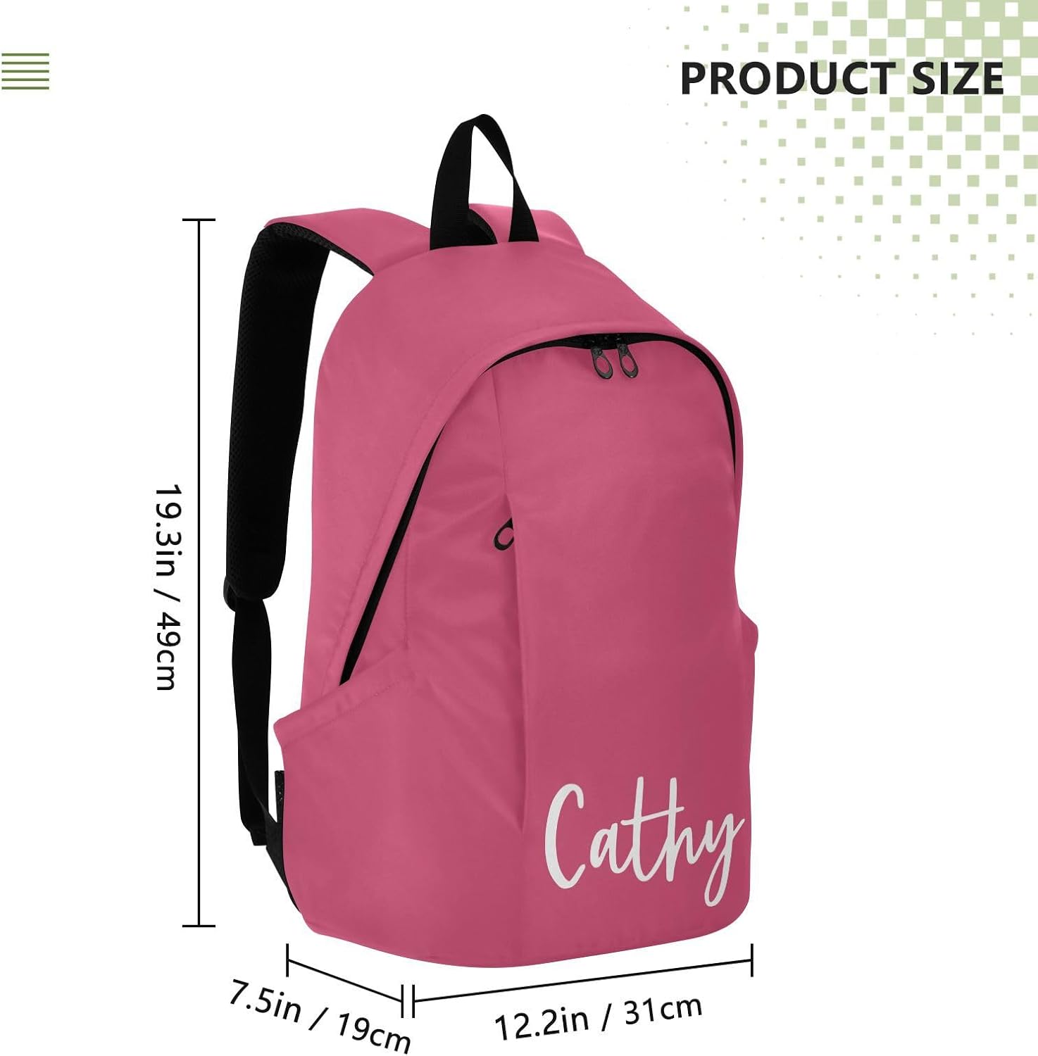 Azalea Custom Travel Laptop Backpack for Women Durable Back Pack Flight Approved Large Bags Waterproof Backpacks for Hiking Travel Work Business Nurse Weekend