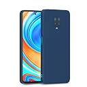 Pikkme Back Cover for Redmi Note 10 Lite/Redmi Note 9 Pro/Note 9 Pro Max | Camera Protection Shockproof Soft Matte Silicone Back Case (Blue) gallery image
