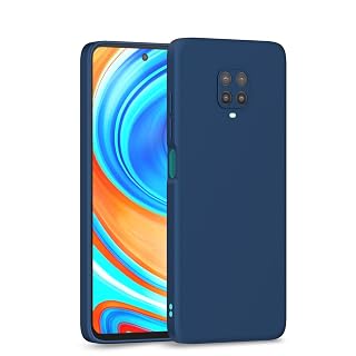 Pikkme Back Cover for Redmi Note 10 Lite/Redmi Note 9 Pro/Note 9 Pro Max | Camera Protection Shockproof Soft Matte Silicone Back Case (Blue)