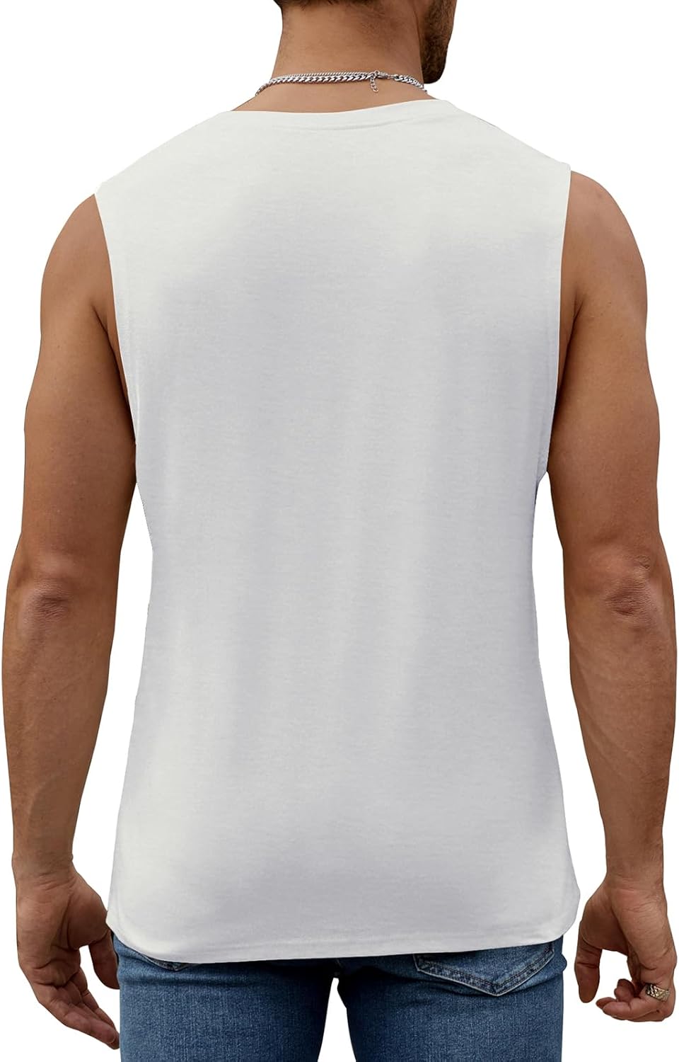 Mens Summer Beach Tank Top Tropical Hawaiian Palm Tree Print Sleeveless Shirts Muscle Tee Vacation Shirts - Image 6