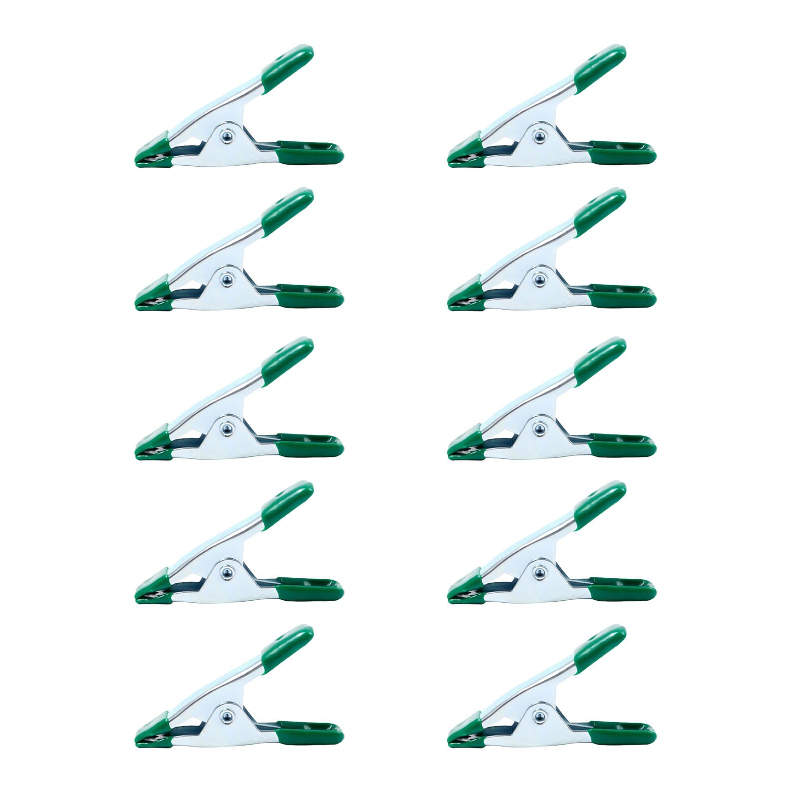 10Pack Professional Spring Clamps Multipurpose for Carpentry Tent Assembly Reinforced Design Portable Workshop Clamps Ergonomic Spring