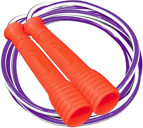 Miniatura 7 de Champion Sports Juego de cuerdas de salto de vinilo XU de lujo, en múltiples longitudes