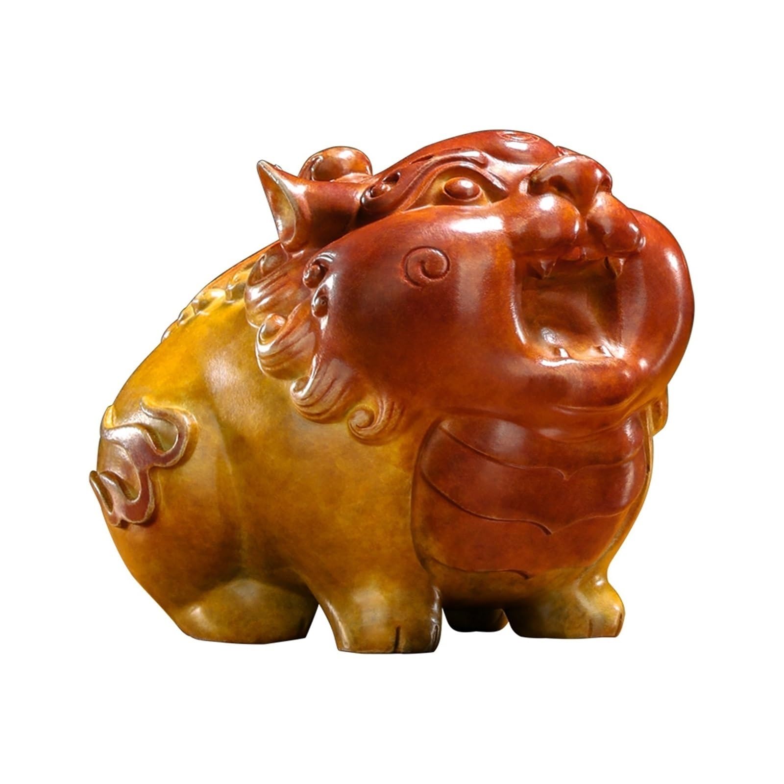 GLETSF Brass Decor Desktop Brass Auspicious Animal Cute Decorations Living Room Entrance Desk Decoration Artwork Craft Decorations Statues For Home Decor,