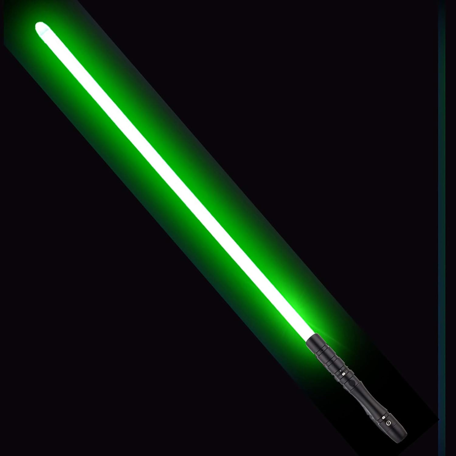 ライトセーバー メタルハンドルusb充電 本物のライトセーバーの戦闘体験 大人と子供のための涼しいライトセーバーのおもちゃ ロールプレイングアクセサリー 柔らかな質感の グリーン Handle Black