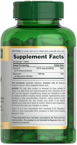 Miniatura 2 de LONG GLACIER Natures Bounty Advanced Vitamina D3 con citrato de magnesio Fórmula inmune 180 comprimidos, paquete de píldoras Oragnizer, pequeño y