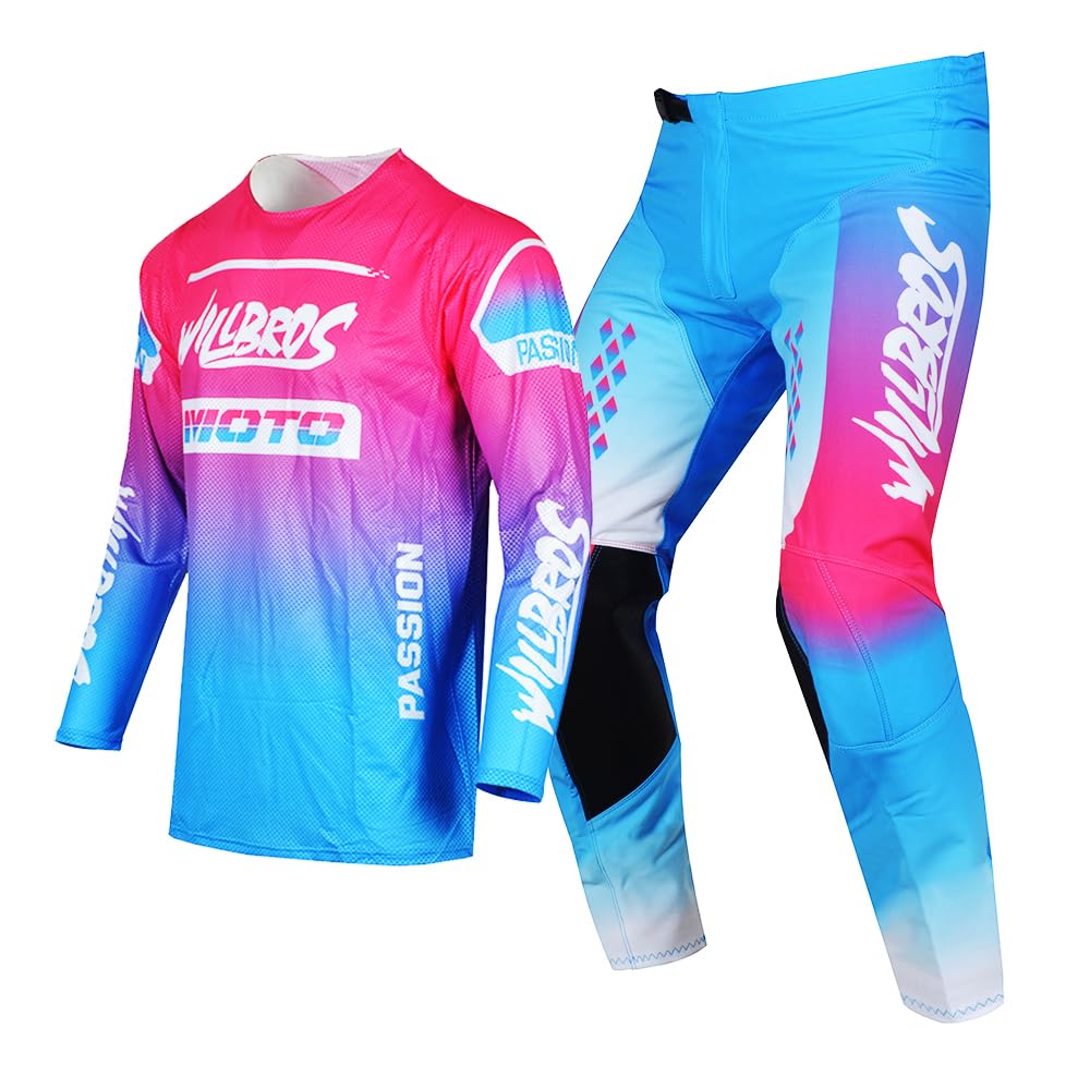 Jugend Motocross Hose und Jersey Kombination für Kinder MX Fahrrad Off-road Enduro MTB Jungen Mädchen Gear Set