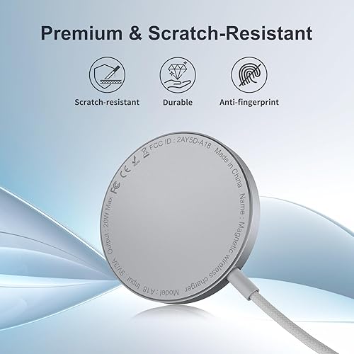 Miniatura 8 de Cargador MagSafe con certificación Qi2, almohadilla de carga para iPhone de 15 W, cargador inalámbrico 2 en 1 de carga rápida iPhone 171615141312