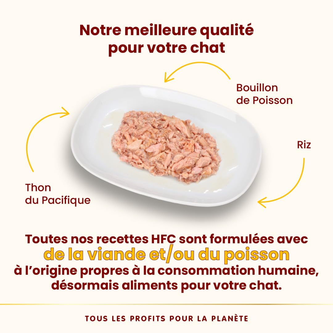 Almo Nature HFC Natural - Nourriture Humide pour Chat Adulte - Thon du Pacifique - 70 g x 24 Boîtes