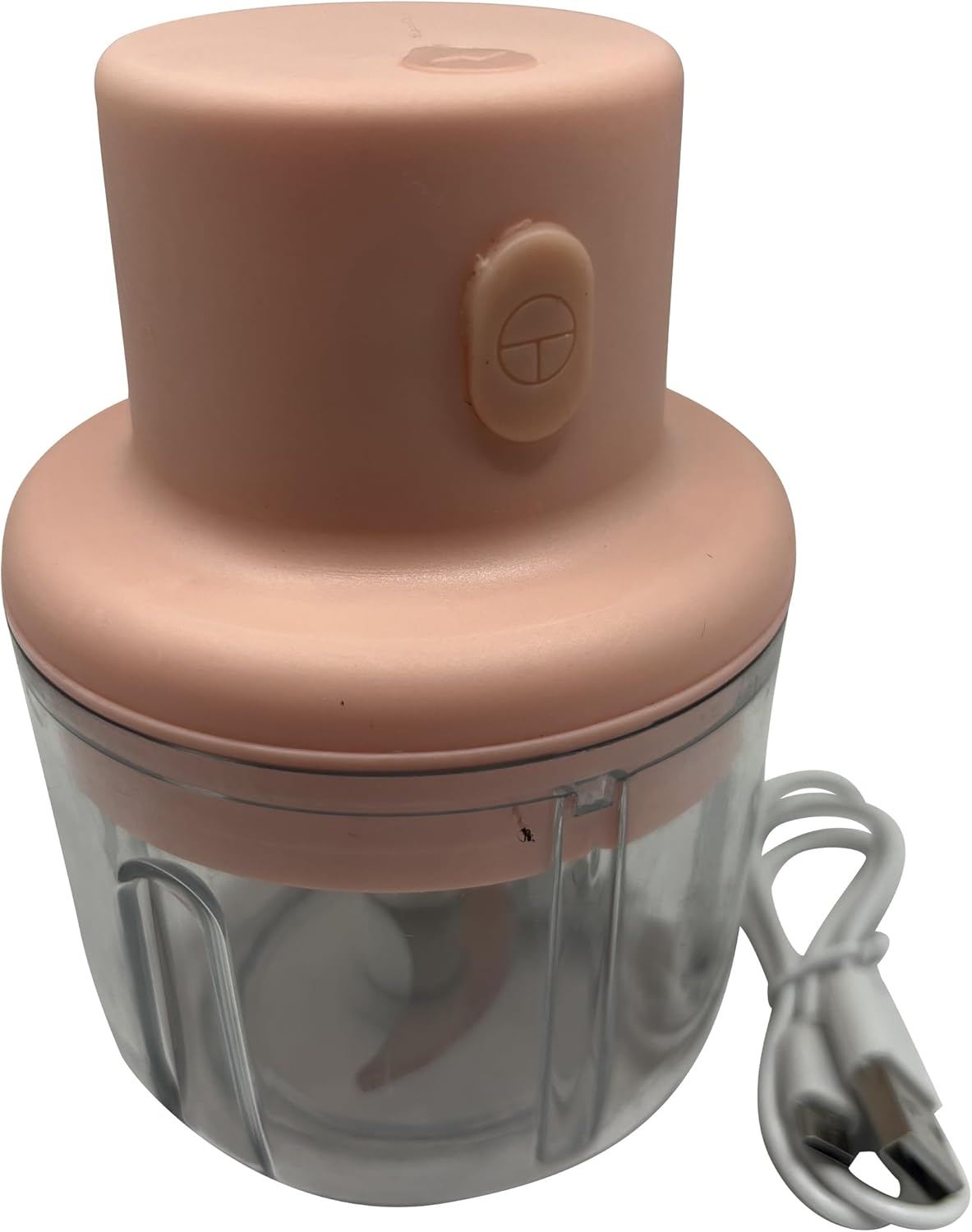 Mini Electric Chopper Vegetable Chopper with Container Garlic Pepper Nuts Meat Masher Mincer Food Processor Small with 3 Blender Peeler- 250ML