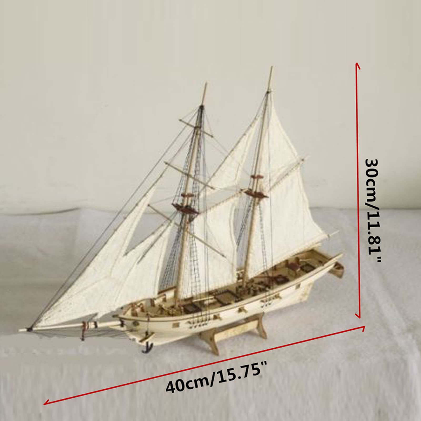 GTYLF Modello nave in legno Barca a vela Kit fai da te Giocattolo Abilità pratica Giocattolo educativo per adolescenti Regalo compleanno Kit modello nave da costruire per adulti Principiante da