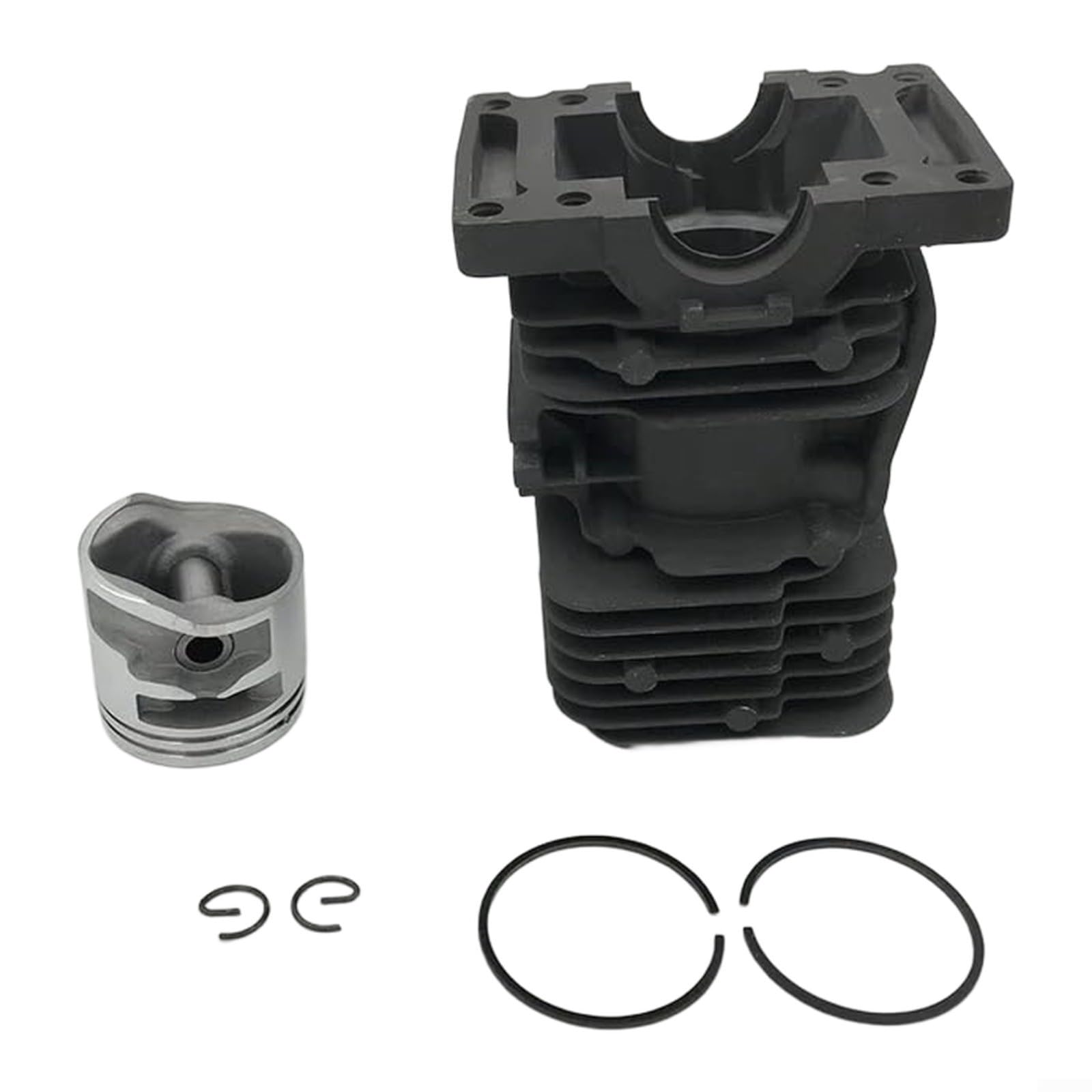 Gruppo cilindro in metallo da 37 mm con kit pistone per motoseghe MS170/MS180/MS171/MS181/MS181C, pezzo di ricambio per la manutenzione di giardini e cortili esterni