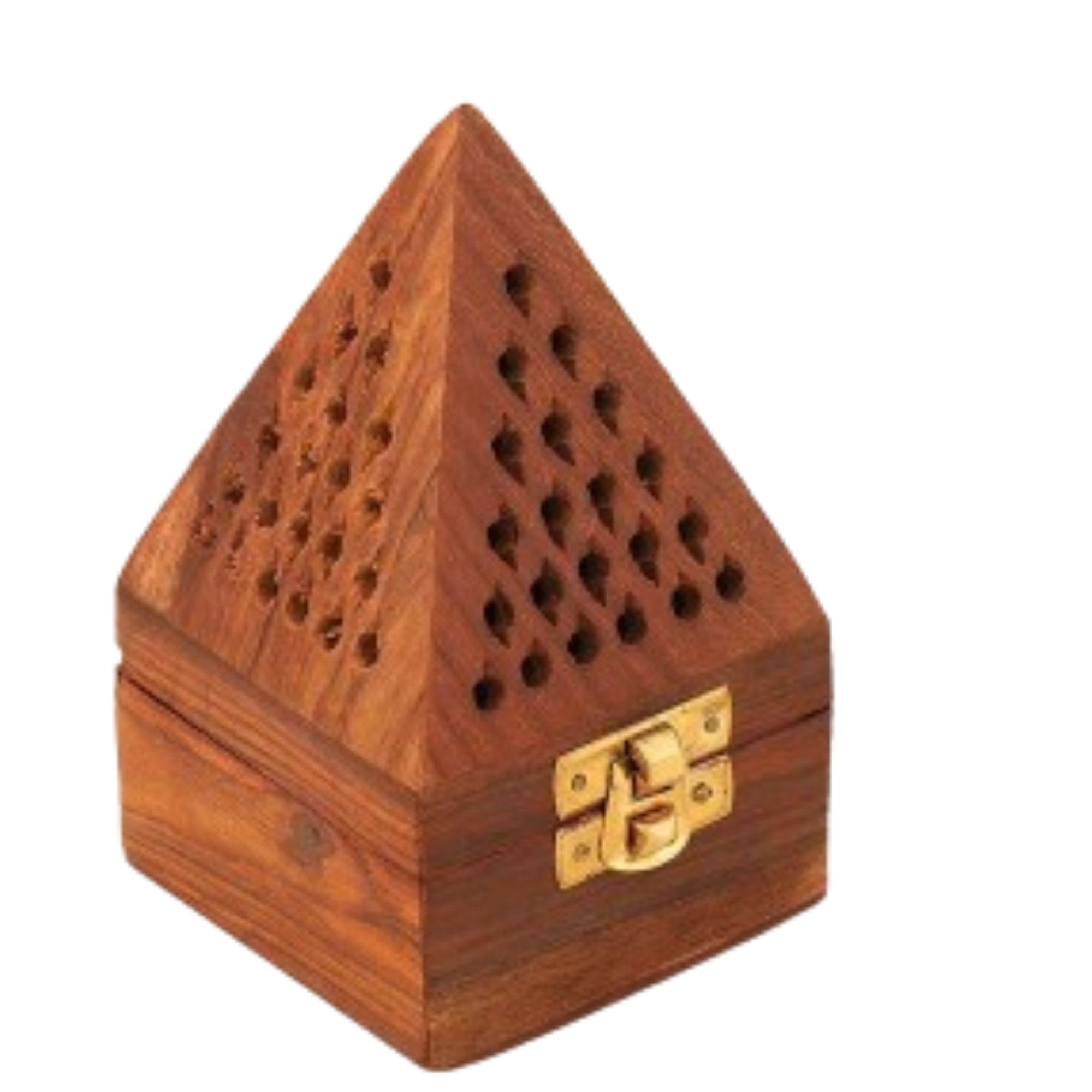 Amzgear agarbatti Stand with ash Catcher Wooden Pyramid Shape Incense Holder dhoop batti Fragrance catcheragar for Home Decor Yoga Meditation Pooja Aromatherapy (B0BMLRWLZW) Amazon Price History, Amazon Price Tracker
