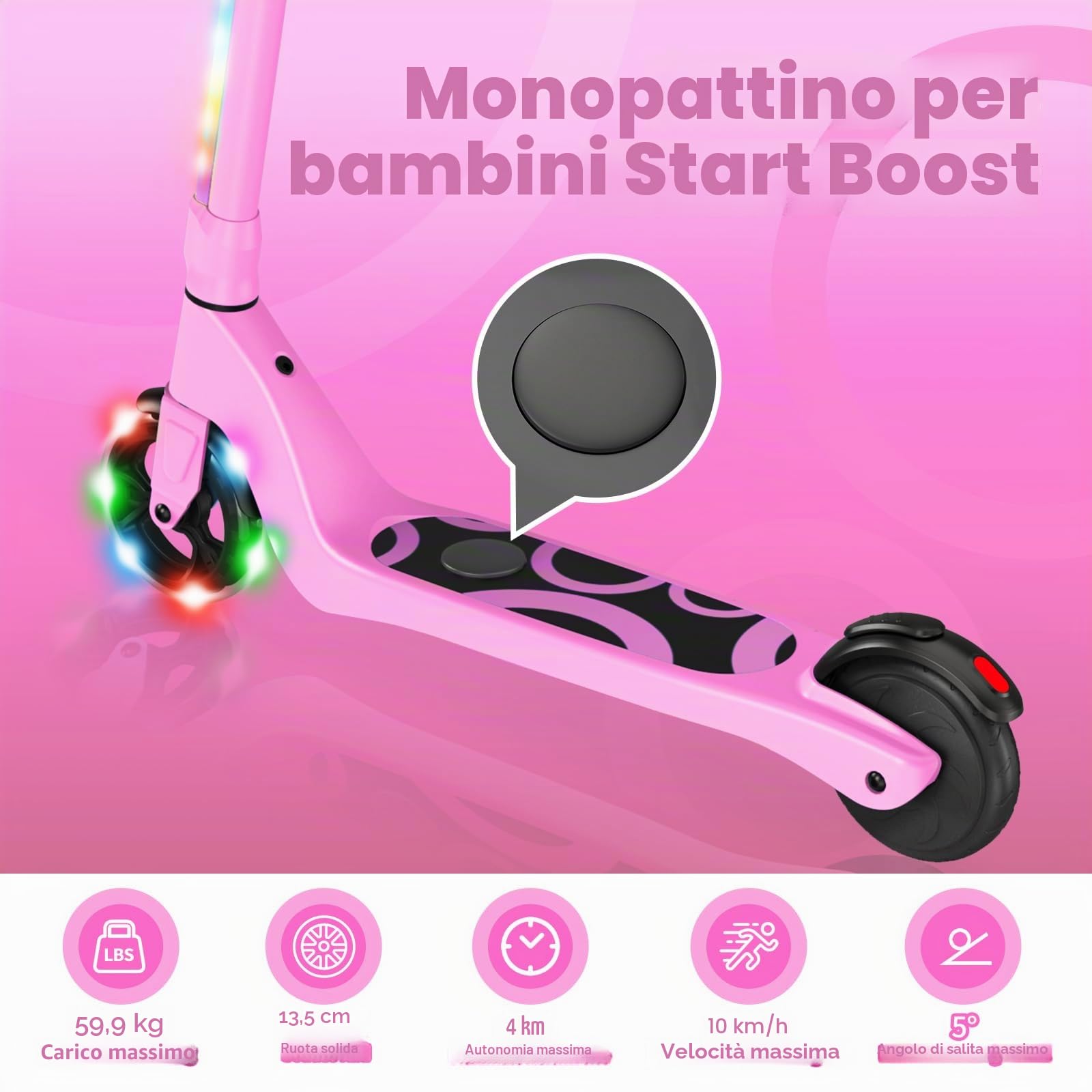 SISIGAD Yd531 - Scooter Elettrico Bambini Gioventù Unisex