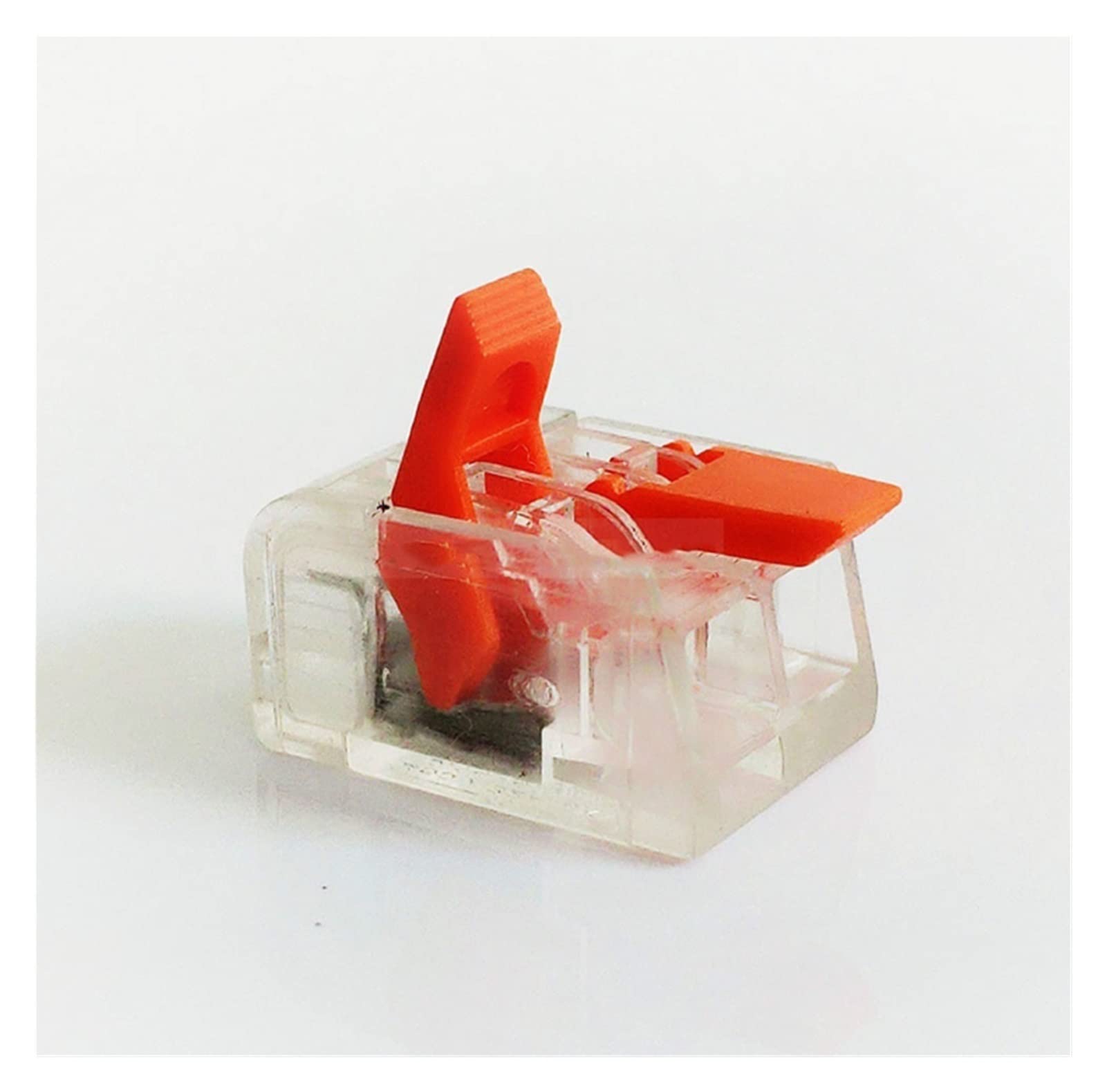 ACICS Drahtverbinder wasserdicht Schneller Stromanschluss Drahtklemmenblock 212/213 Anschluss Neuer stecker elektrischer Stecker (Color : 221-414-orange, Size : 50pcs)