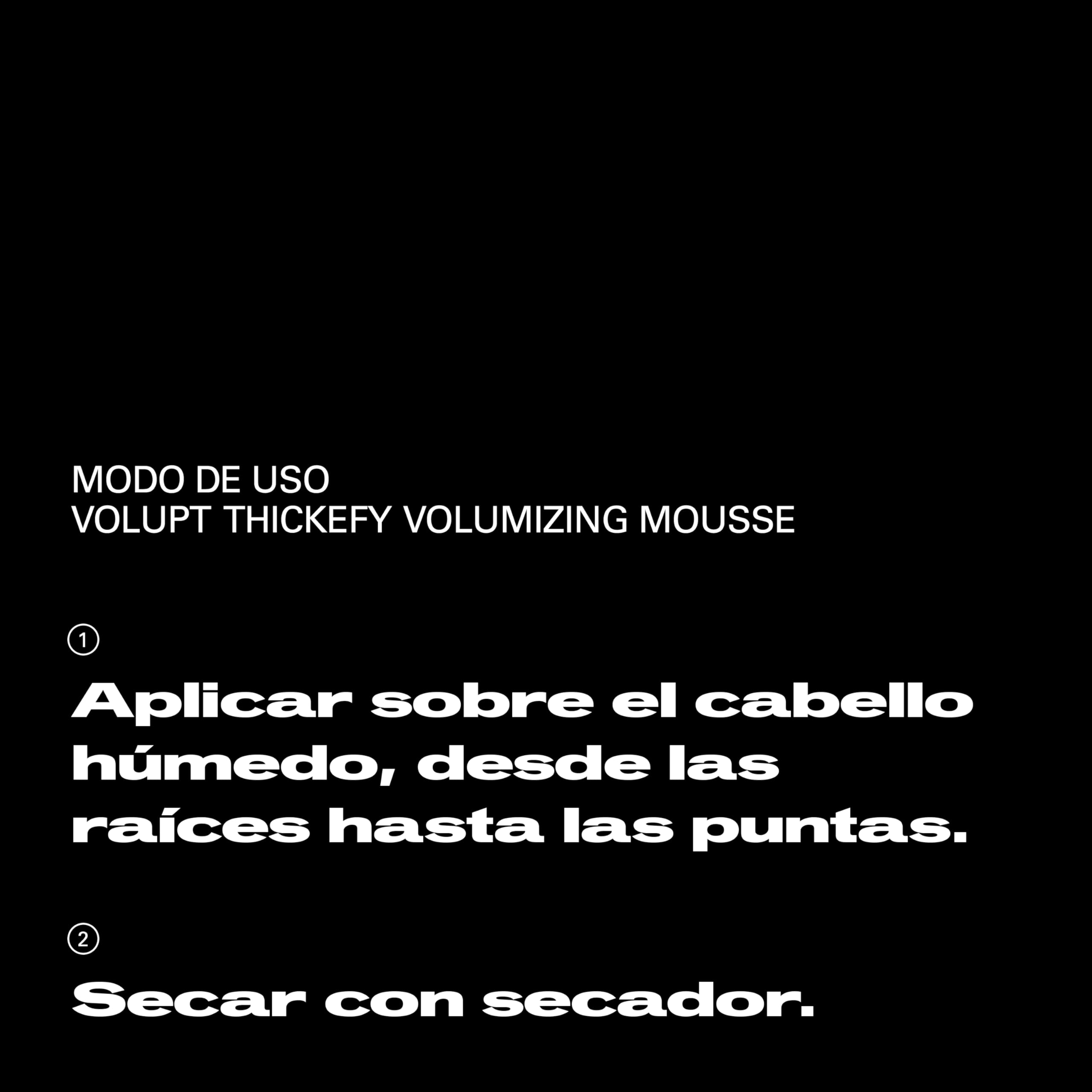 Sebastian Professional Volupt Thickefy | Espuma Voluminizadora Profesional | Cabello Naturalmente Grueso y Voluminoso | Fijación Flexible, Ligera y Duradera | Ideal para Cabello Fino