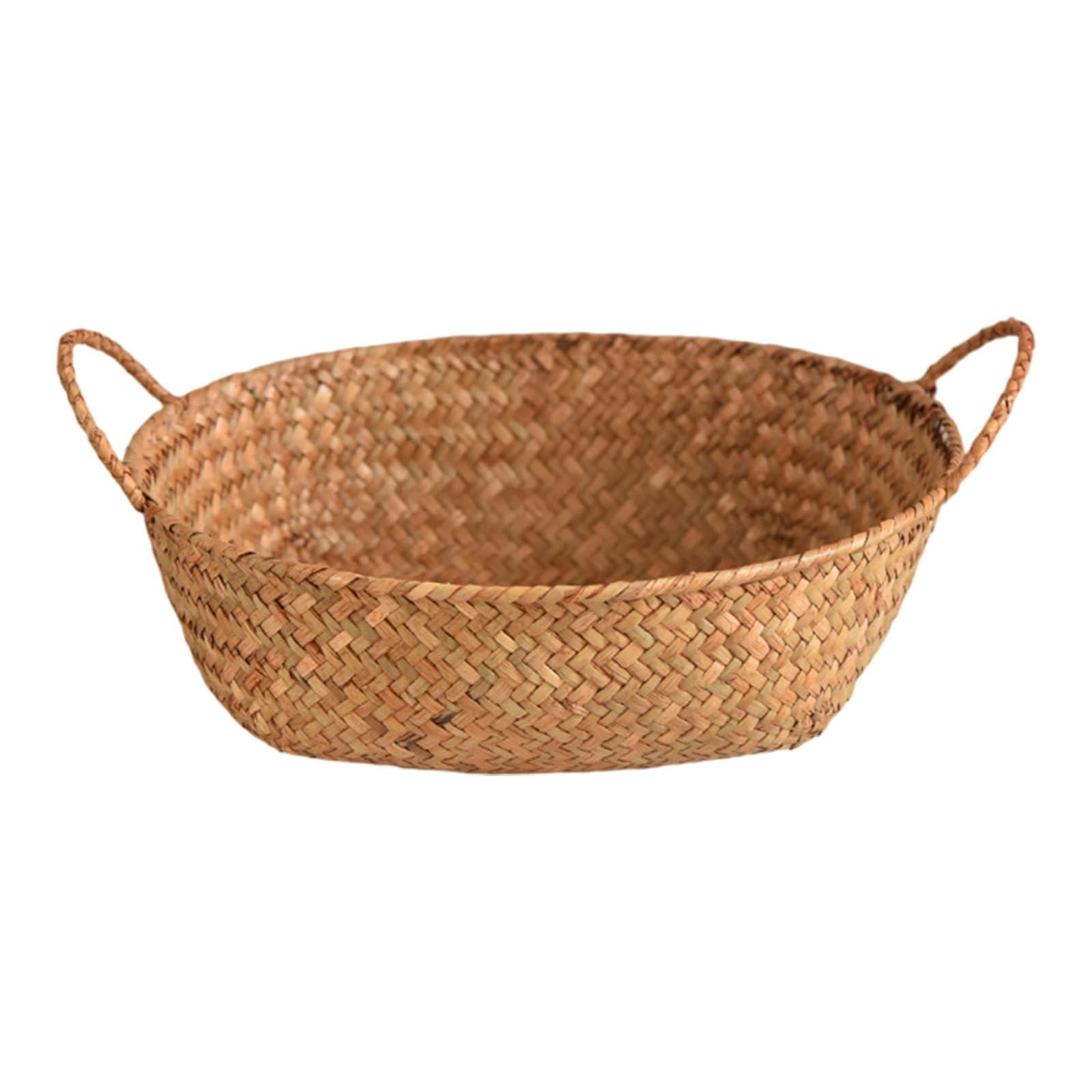 Sturdy Handcraft Double Handle Basket Multipurpose Home Organizers for Towels Toy Magazines Home Decoration Basket