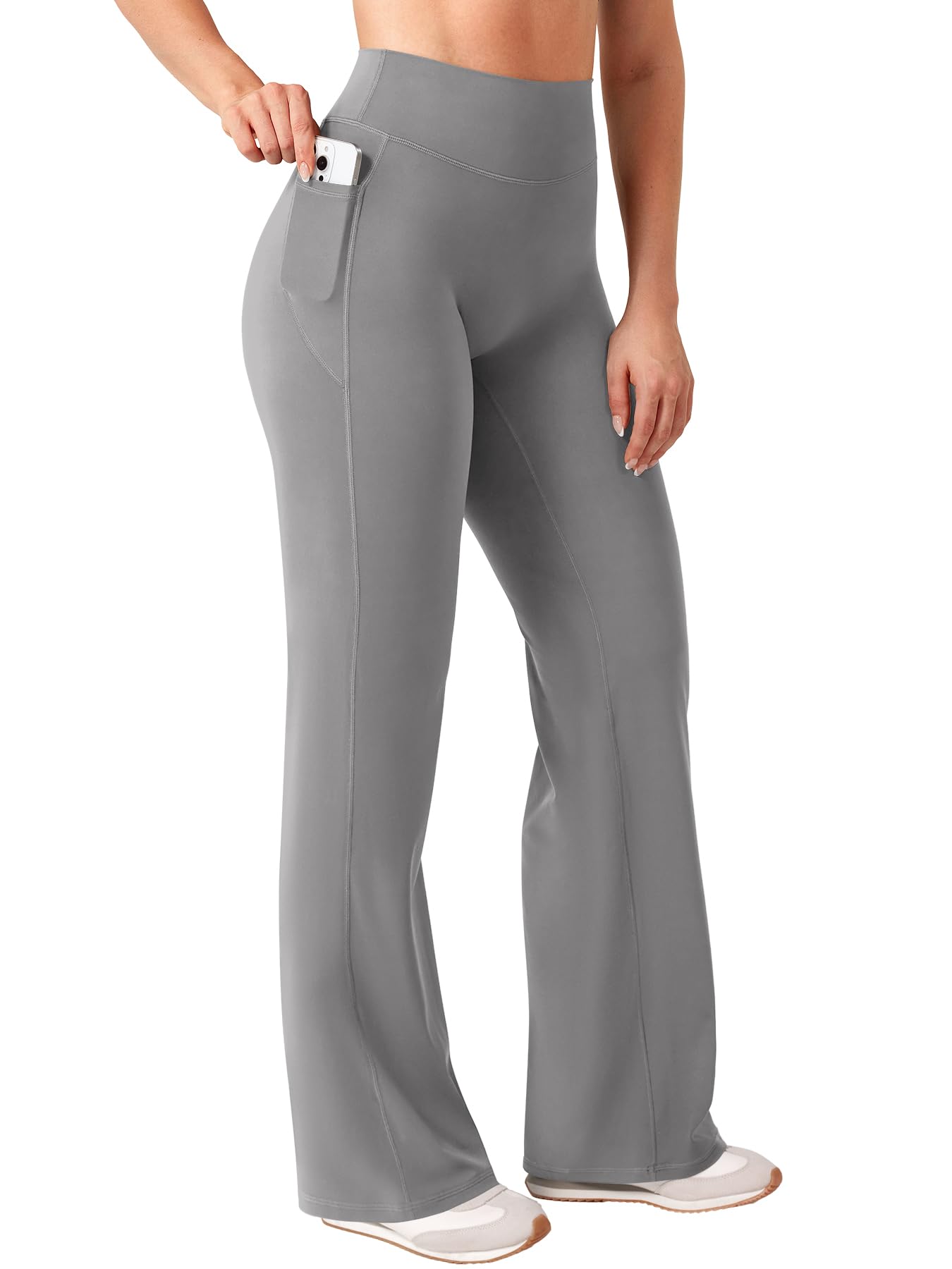 YEOREO Damen Sport Leggings Invisible Scrunch Butt Gym Leggings | Hoch Taille,Yoga Legging,Booty,Workout Leggings,Booty Lifting,Push Up,Gym,Sporthose