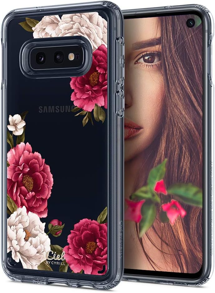 CYRILL Ciel [Cecile Collection] Designed for Samsung Galaxy S10e Case (2019) - Red Floral