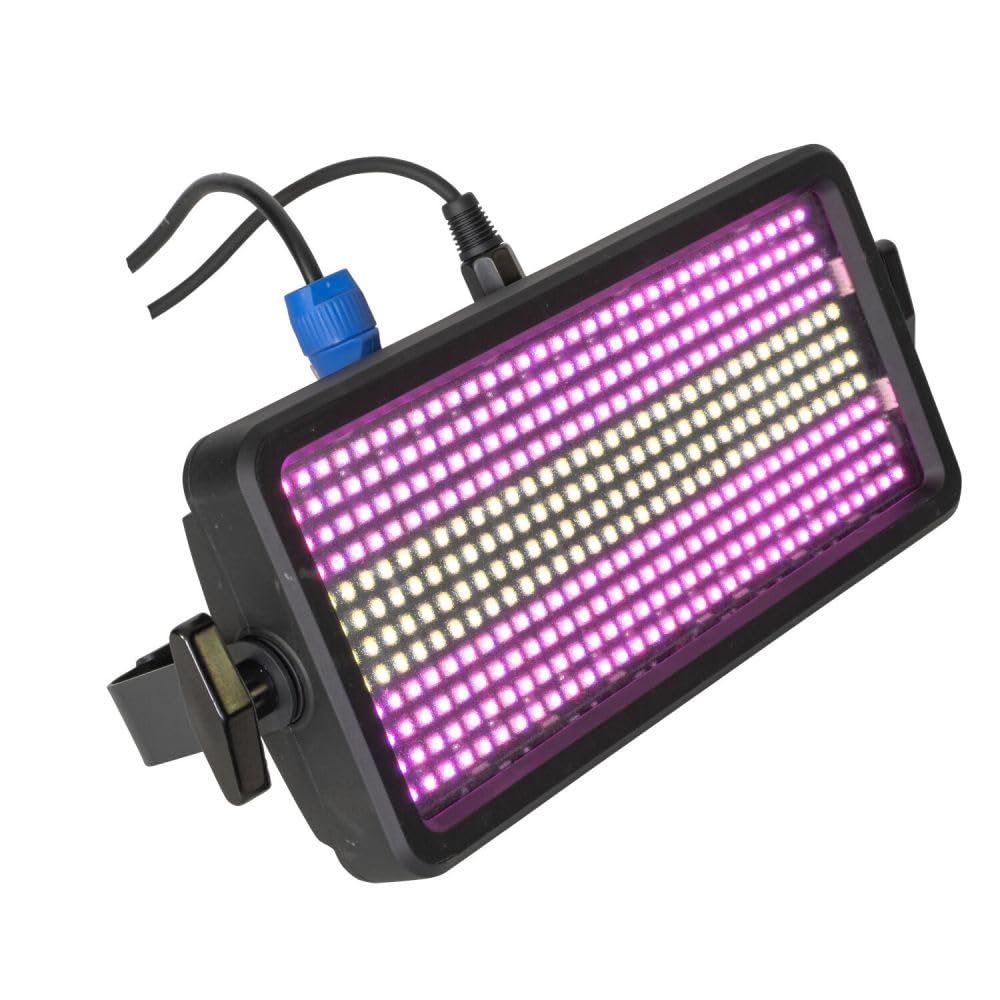 IBIZA Flash stroboscopique LED RGBW - Effet stroboscopique - Lumière disco - Effet DMX