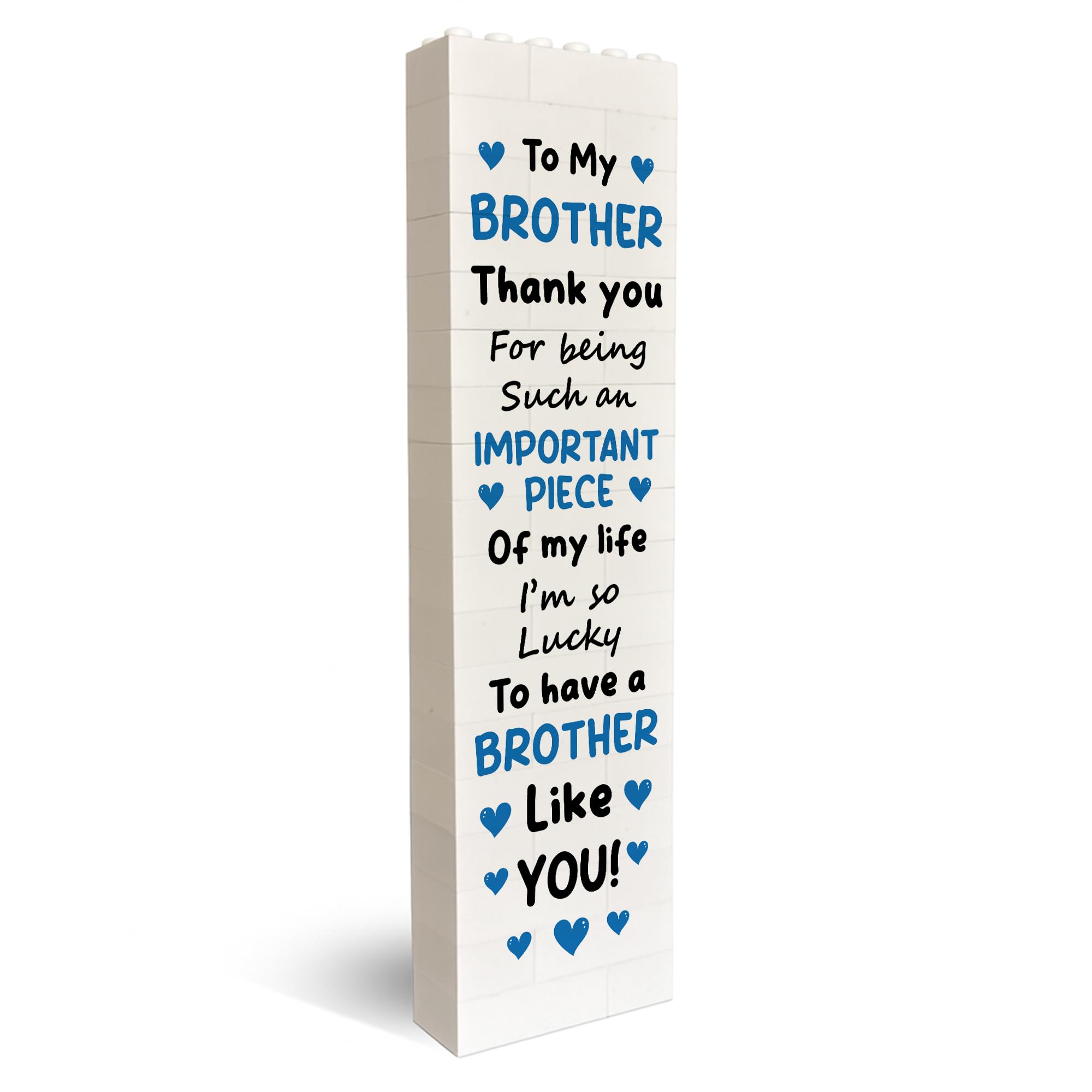 Red Ocean For Brother Puzzle Plaque Building Block For Him Brother Birthday Christmas Thank You From Sister Keepsake