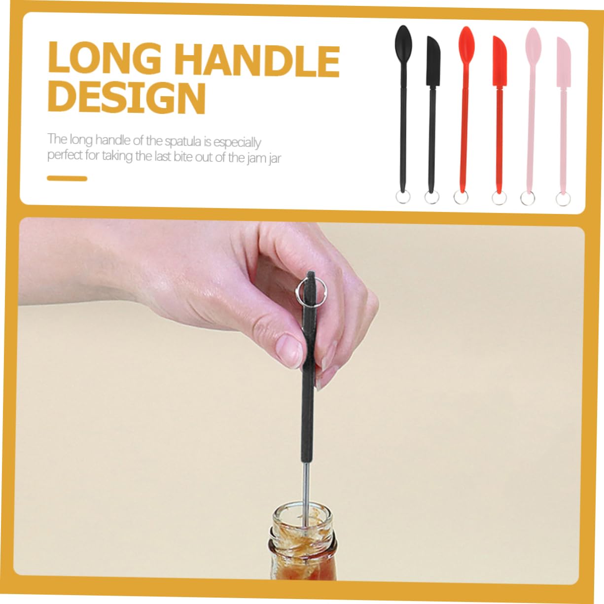 Healeved 15 Ensembles Spatule en silicone de maquillage mini cuillère spatule de centre commercial pour les cosmétiques patisserie accessoire accessoires patisserie petite cuillère