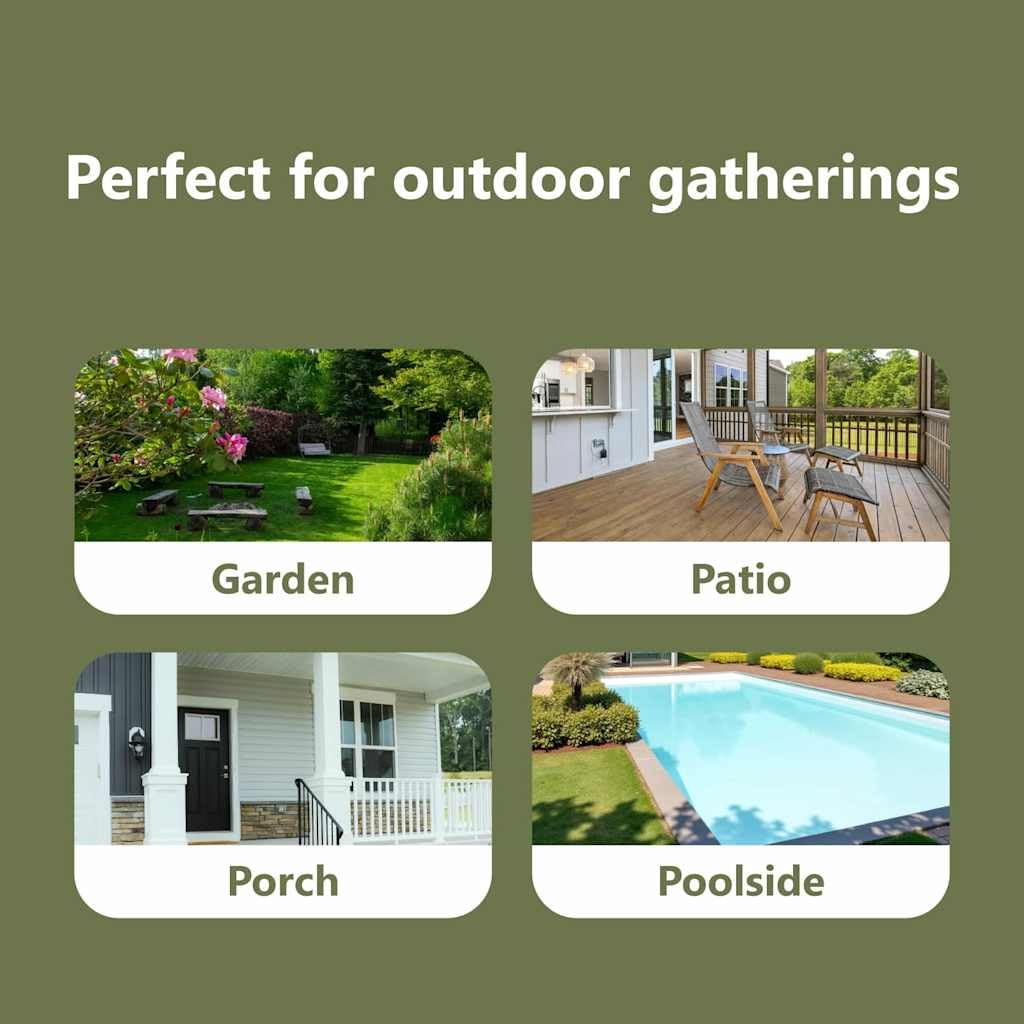vidaXL 5-Teiliges Patio-Stuhlset mit Kissen Grau Poly-Rattan Outdoor-Sitzmöbel faltbare Stühle abnehmbare waschbare für Balkon Oder Garten-Essen PE 4-Sitzer Alfresco Bequeme Möbel Modern