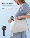 Gaiatop Mini Portable Handheld Fan, Travel Essentials for Women Girl Black gallery image