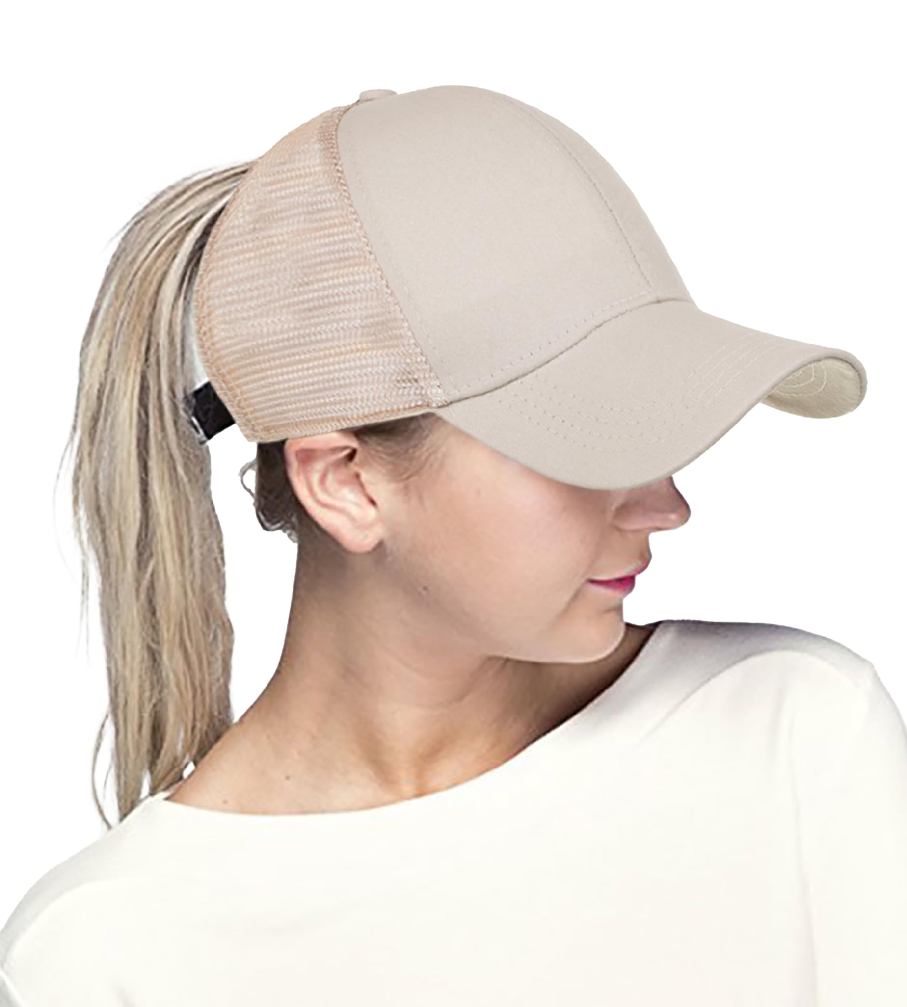 Basecap Damen Kappe Sommer aus Mesh Pferdeschwanz Cap Baseballmütze Schnell Trocknend | Atmungsaktiv | Leichte Sonnenschutz Kappe Verstellbare Baseball Cap Damen Freizeit Kappe