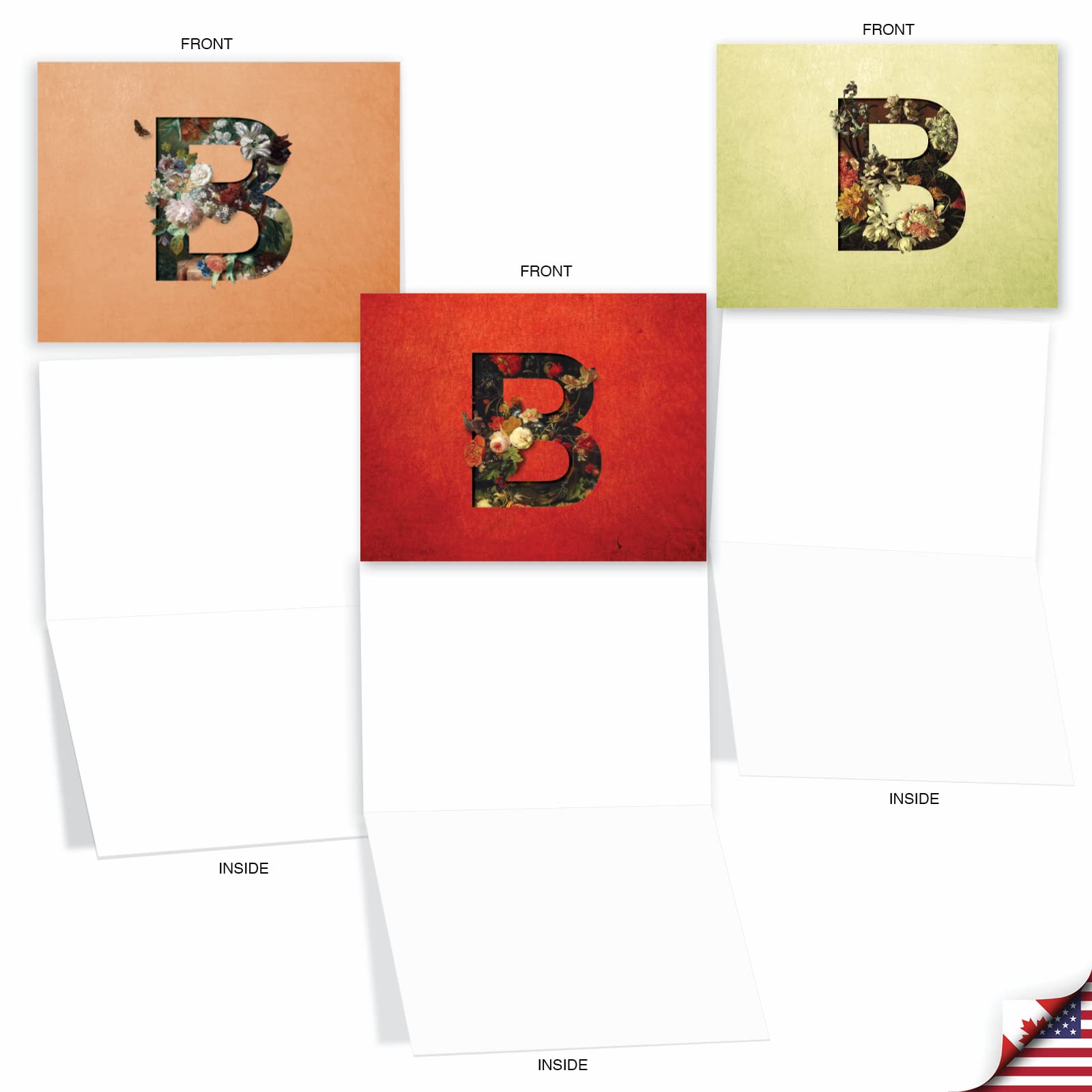 The Best Card Company - 10 Initial Letter \"J\" Assorted...