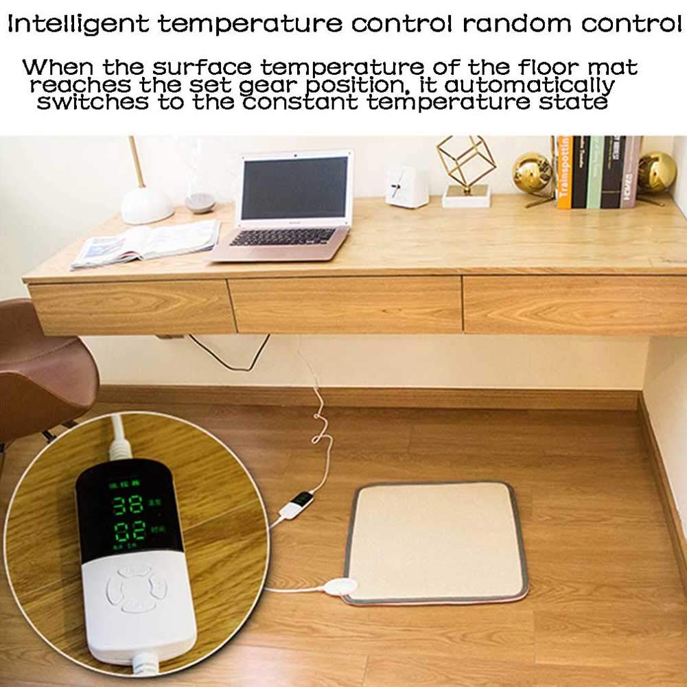Tappeto riscaldante Elettrico di Grandi Dimensioni - Tappetino riscaldato per Studio/Tappeto Yoga scaldapiedi - Tappetino riscaldante con Cristalli di Carbonio con Controllo Intelligente del