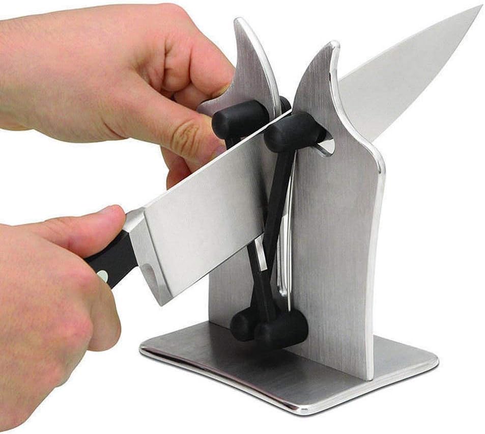 NiLeFo Knife Sharpener - Professional, Sharpens, Hones & Polishes Serrated, Beveled, Standard Blades