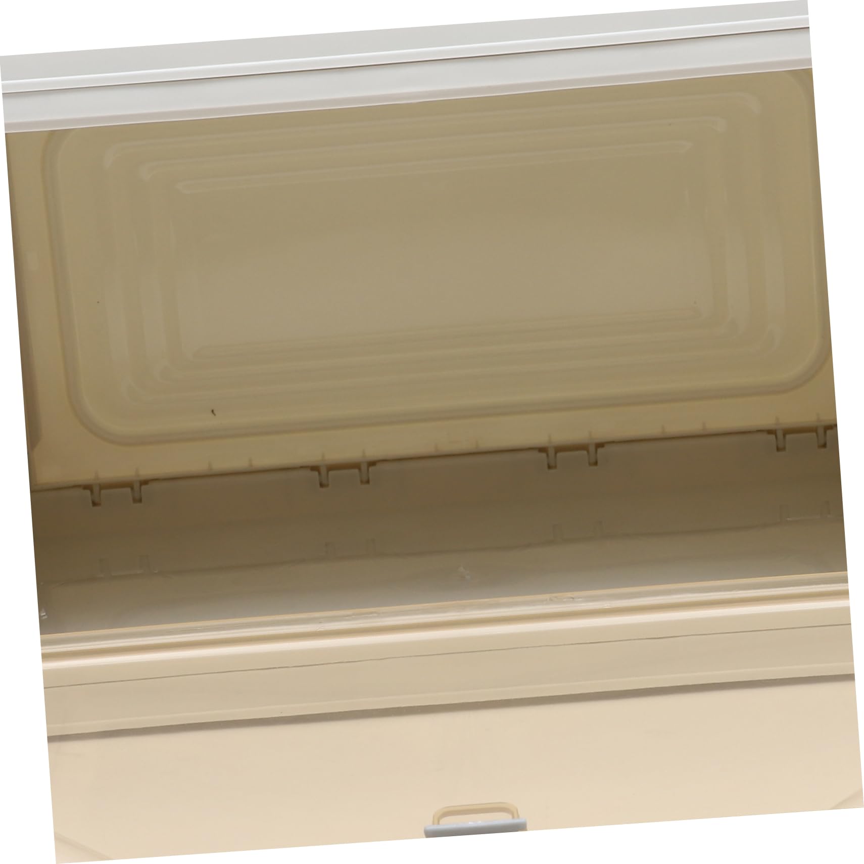 NOLITOY Caja de Almacenamiento Plegable Tapa 25 L de Plástico y Madera